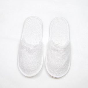 Zapatillas de rizo color blanco algodón 100% 2