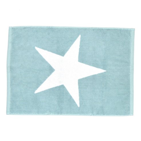 Alfombra de azul nilo Star de algodón 100%