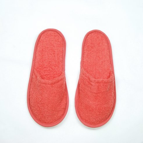 Zapatillas baño coral de rizo algodón 100%