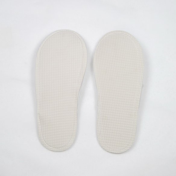 Zapatillas baño naranjas de rizo  algodón 100%