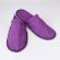 Chaussons violet en tissu-éponge 100 % coton