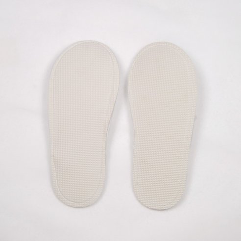 Zapatillas baño moradas de rizo algodón 100%