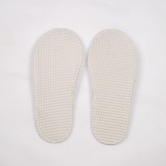 Zapatillas baño moradas de rizo algodón 100%