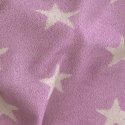 Lilac Bath Towel design Stars made from 100% cotton