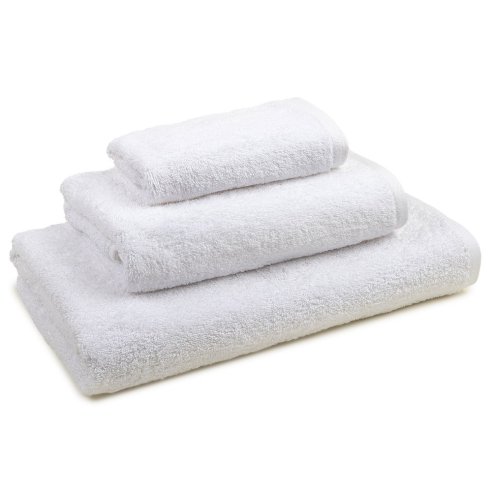 Juego 3 toallas de baño blanco EXCLUSIVE algodón 100%.