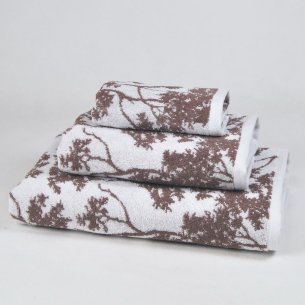 Brown towel set made from 100% cotton