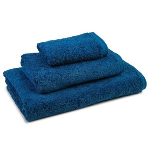 Juego 3 toallas de baño azul naútico EXCLUSIVE algodón 100%