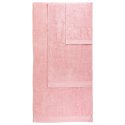 Set of 3 pink zero twist extra soft and ecological 100% cotton bath towels