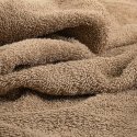 Toalla de rizo para el baño beige lisa de algodón 100%