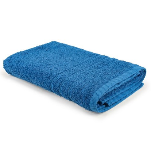 Serviette de bain bleu nautique100 % cotton
