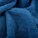 Toalla de rizo para el baño azul lisa de algodón 100%