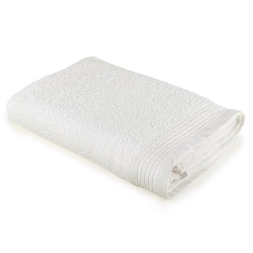 Toalla de rizo para el baño blanca lisa de algodón 100%