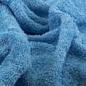 Toalla de rizo para el baño azul mar lisa de algodón 100%