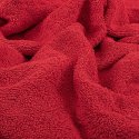 Toalla de rizo para el baño roja lisa de algodón 100%