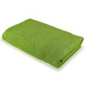 Toalla de rizo para el baño verde pistacho lisa de algodón 100%