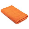 Toalla de rizo para el baño naranja lisa EXCLUSIVE de algodón 100%