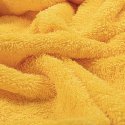 Toalla de rizo para el baño amarilla lisa de algodón 100%