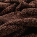 Toalla de rizo para el baño chocolate lisa de algodón 100%