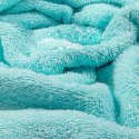 Toalla de rizo para el baño azul celadón lisa de algodón 100%