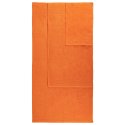 Lot de serviettes orange uni 100 % coton
