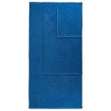Juego de toallas azul náutico liso de algodón 100%