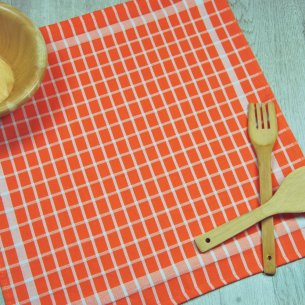 Set 4 Paños de cocina cuadros algodón 100% 2