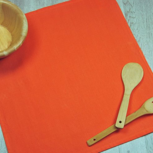 Set 4 Paños de cocina lisos algodón 100%