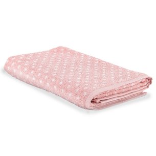 Toalla de rizo para el baño rosa con dibujo Dots de algodón 100%