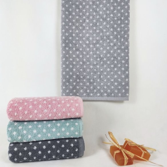Blue nile Bath Towel design Dots made from 100% cotton