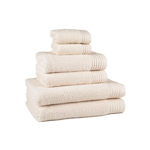 Juego de 6 toallas natural Azahar de algodón 100%