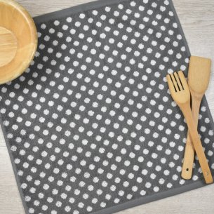 Grey terry kitchen towel from 100% cotton