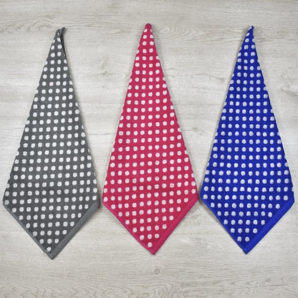 Paño de cocina gris antracita de rizo 100% algodón