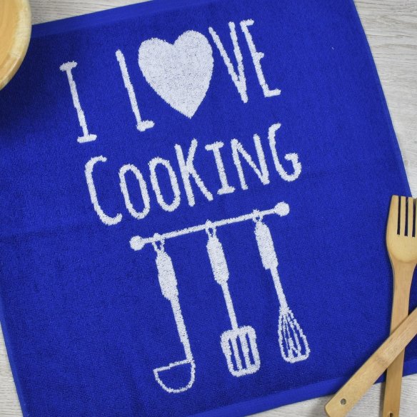 Paño de cocina rosa de rizo 100% algodón