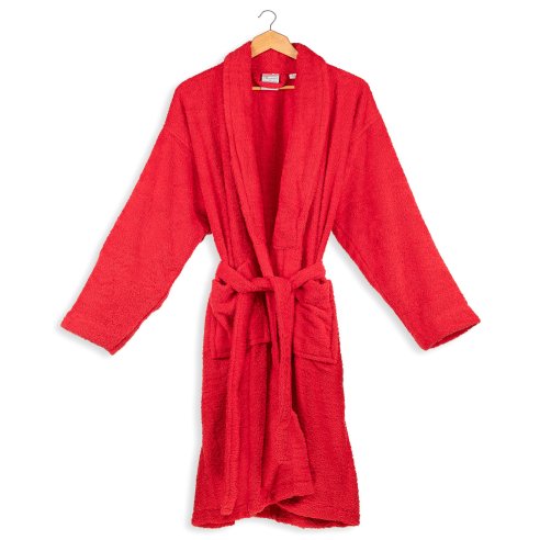 Red Bathrobe made from 100% cotton