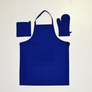 Set de Delantal + Agarrador + Manopla navy