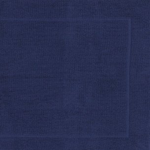 Alfombra de baño azul oscuro lisa de algodón 100% 2