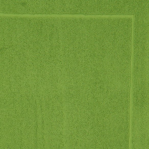 Alfombra de baño verde pistacho lisa de algodón 100%
