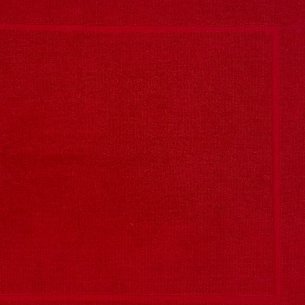 Alfombra de baño roja lisa de algodón 100% 2
