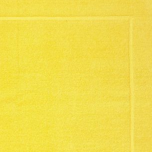 Alfombra de baño amarilla lisa de algodón 100% 2