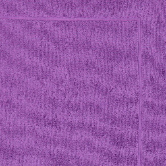 Alfombra de baño morada lisa de algodón 100%