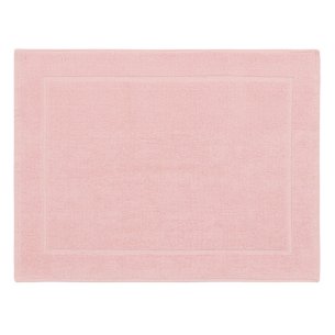 Alfombra de baño rosa lisa de algodón 100%