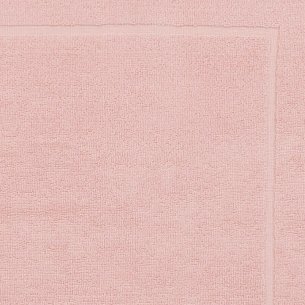 Alfombra de baño rosa lisa de algodón 100% 2