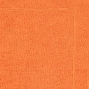 Alfombra de baño naranja lisa de algodón 100% 2