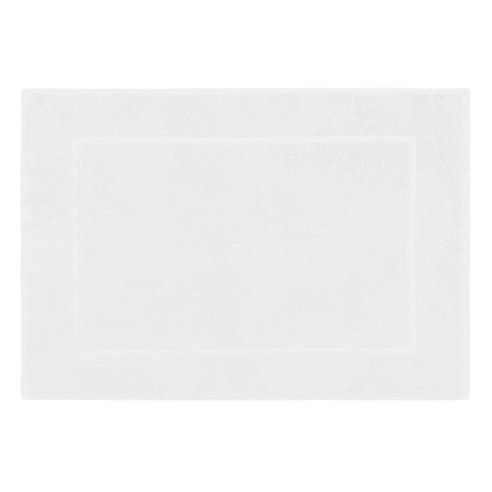 White bath mat made from 100% cotton