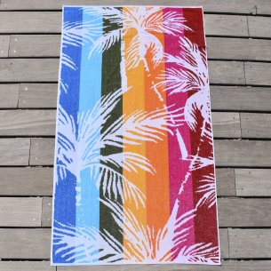 Toalla de playa de terciopelo de algodón 100%