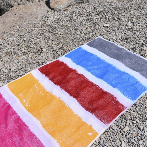 Toalla de playa de terciopelo de algodón 100%