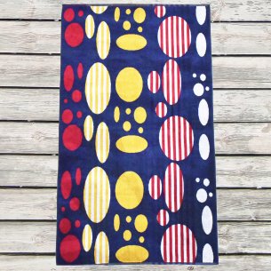 Toalla de playa de terciopelo de algodón 100%