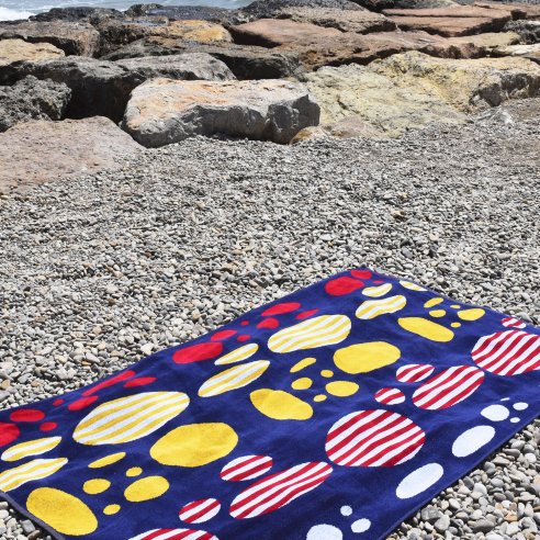 Toalla de playa de terciopelo de algodón 100%