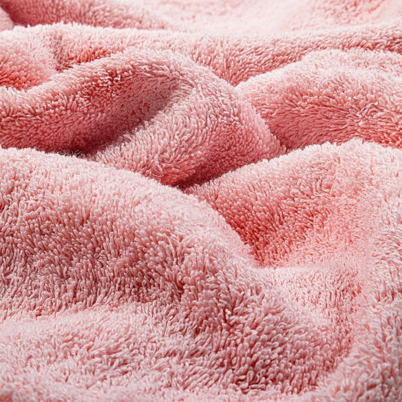 Juego de 4 Toallas "Exclusive" Rosa y Azul Celadón Algodón 100%