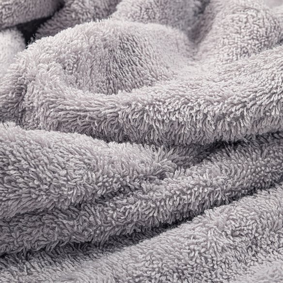 Juego de 4 Toallas "Exclusive" Gris Antracita y Plata Algodón 100%